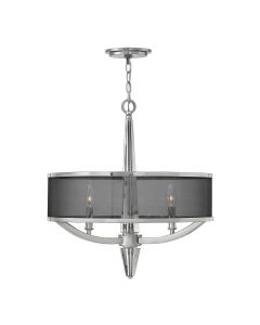 Ascher 3 Light Pendant - Polished Nickel