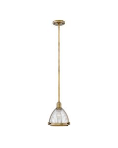 Elroy 1 Light Pendant - Heritage Brass