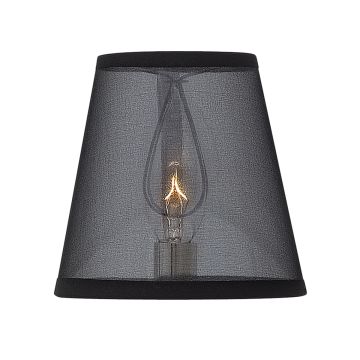 Clip shade - for Ascher - Black Organza