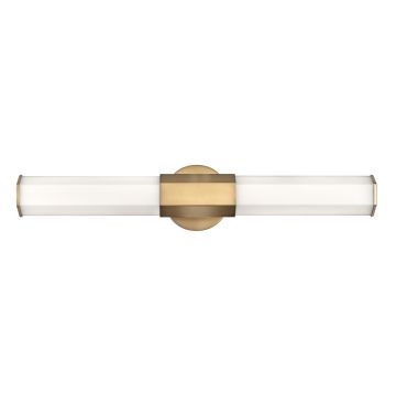 Facet Dual LED Wall Light - Heritage Brass