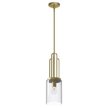 Kimrose 1 Light Mini Pendant - Brushed Natural Brass