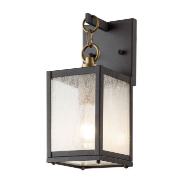 Lahden 1 Light Small Wall Lantern - Weathered Zinc