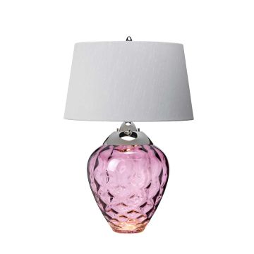 Samara Table Lamp - Plum - Polished Nickel