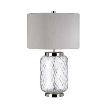 Sola 1 Light Table Lamp - Titanium Shade - Polished Nickel