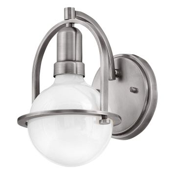 Somerset 1 Light Wall Light - Brushed Nickel