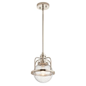 Triocent 1 Light Pendant/ Semi-Flush - Polished Nickel